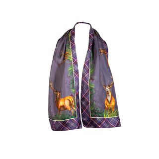 Caledonia Soft Amethyst Classic Pure Silk Scarf