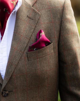 Caledonia Holly Berry Red Pure Silk Gentlemen's Cravat