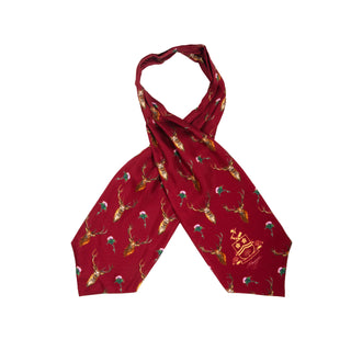 Caledonia Holly Berry Red Pure Silk Gentlemen's Cravat