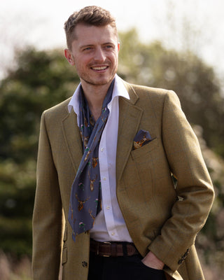 Caledonia Soft Amethyst Pure Silk Gentlemen's Cravat