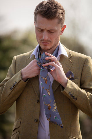 Caledonia Soft Amethyst Pure Silk Gentlemen's Cravat