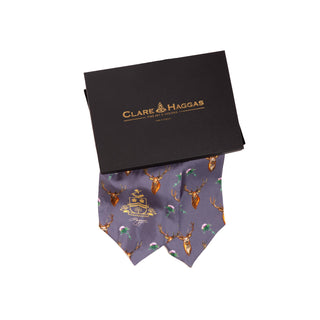 Caledonia Soft Amethyst Pure Silk Gentlemen's Cravat