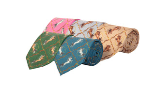 Equestrian Toffee Gentlemen's Pure Silk Tie